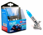  DLED Газонаполненная автомобильная лампа H1 DLED Серия "Racer" 6500K (2шт.)